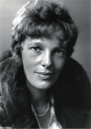 A rarelty seen portrait of Amelia Earhart, circa 1932. 