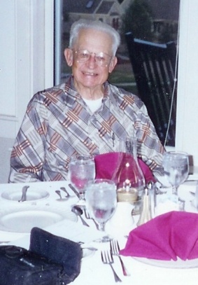 Almon Gray at Gray's Blue Harbor, Maine, home shortly before his death in September 1994. Gray, a Navy Reserve captain and Pan American Airways China Clipper flight officer, flew with Fred Noonan in the 1930s and was an important figure in the development of the Marshall Islands landing scenario.