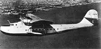  The China Clipper (NC14716) was the first of three Martin M-130 four-engine flying boats built for Pan American Airways and was used to inaugurate the first commercial transpacific air service from San Francisco to Manila in November, 1935. On Nov. 29, the airplane reached its destination, Manila, after traveling via Honolulu, Midway Island, Wake Island, and Guam, and delivered over 110,000 pieces of mail. The crew for this flight included Edwin C. Musick as Pilot and Fred Noonan as Navigator