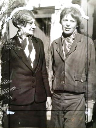 Amy Otis Earhart and Amelia in Los Angeles, January 1935. One can only imagine the pain of the loss Amy must have endured when her beloved daughter was lost two-and-a-half years later.